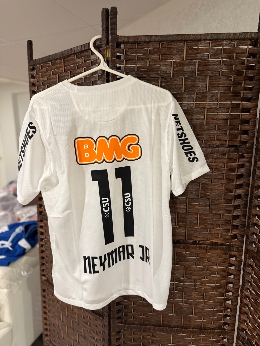 Neymar Jr. Santos Retro Soccer Jersey